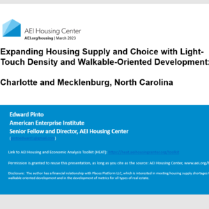 Expanding Housing Supply and Choice